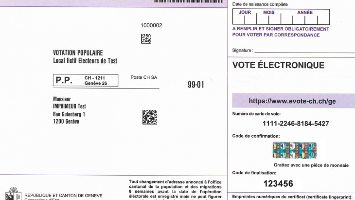 carte vote électronique