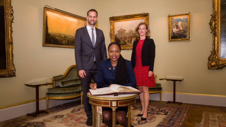 Visite de courtoisie de S.E. Madame l'Ambassadeur Makeda ANTOINE-CAMBRIDGE, représentant permanent de la République de Trinité-e