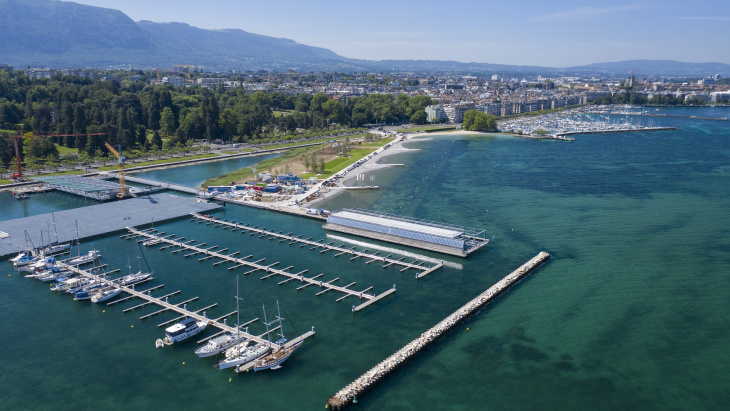 Bétonnage digues port