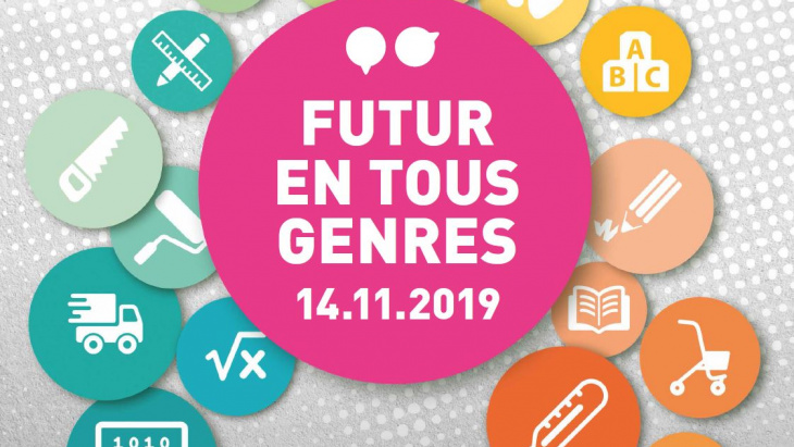 bulles de couleur avec les étiquettes de différents métiers