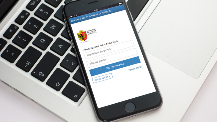 Nouvelle page de connexion aux e-démarches