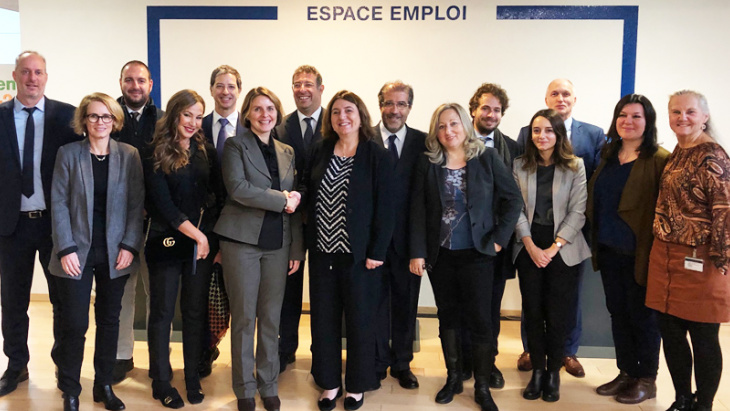 La Ministre italienne du travail en visite à l'OCE