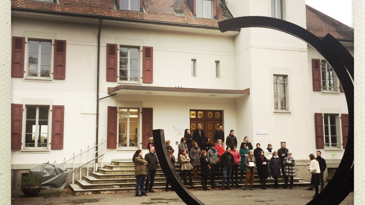 Vernissage de l'oeuvre de Bernar Venet