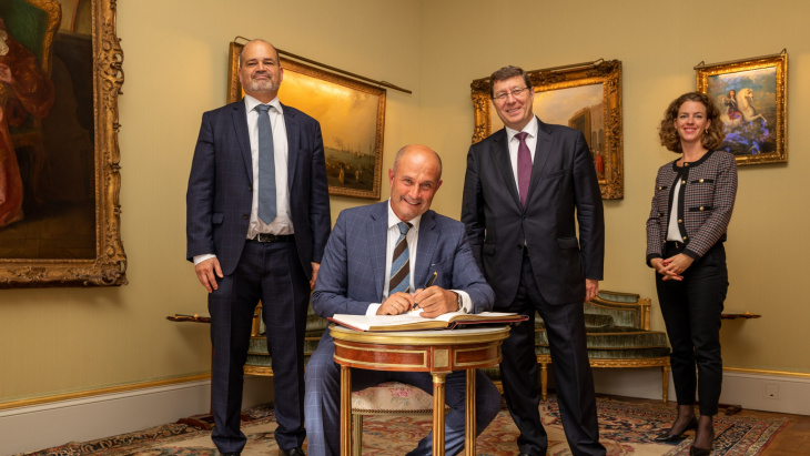 Visite de courtoisie de Monsieur Tomaso Pietro Marchegiani, consul général d'Italie à Genève