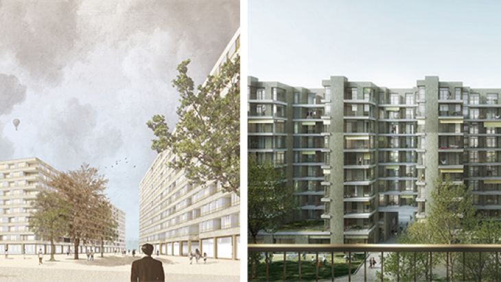 Vie intérieure©Geninasca-Delefortrie Architectes/Bunq SA - Mnémosyne ©Jaccaud Spicher Architectes associés/LRS Architectes