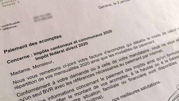 Payez vos acomptes régulièrement