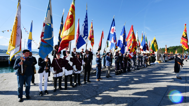 Cérémonie de commémoration du débarquement des troupes confédérées au Port Noir le 1er juin 1814