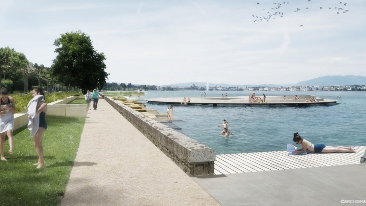 Aménagements lacustres Cologny