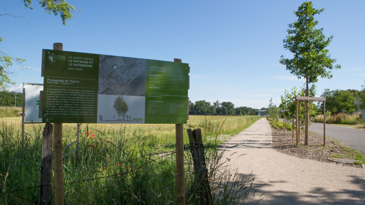 Panneau explicatif promenade des lucanes