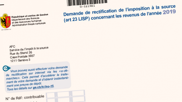 Rappel concernant le délai de retour de votre demande de rectification 2019
