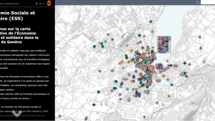 Première cartographie interactive de l'économie sociale et solidaire à Genève