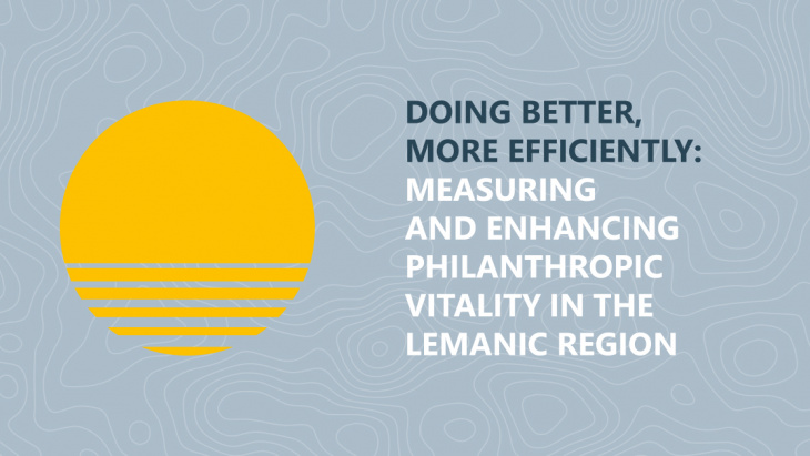 Philanthropie étude pilote arc lémanique