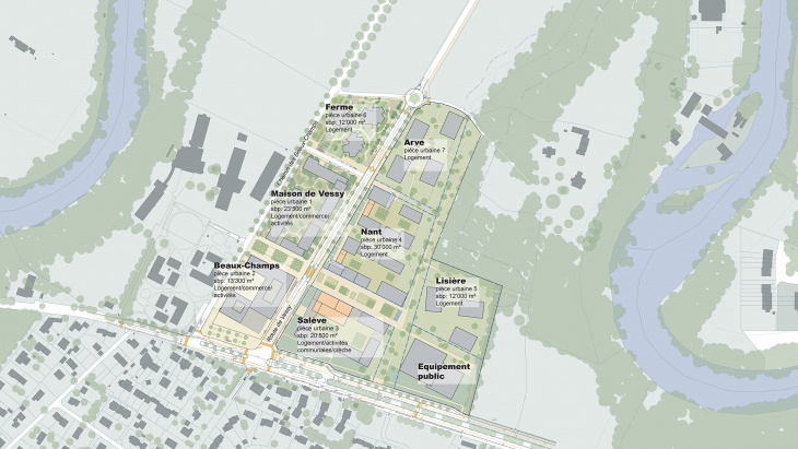 Plan d'ensemble des Grands Esserts © AETC