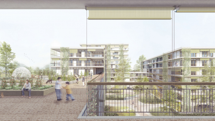 La rue surélevée - Projet lauréat pièce A5  ©  Group8