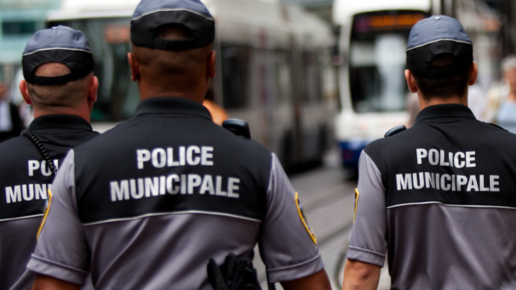 Patrouille pédestre police municipale