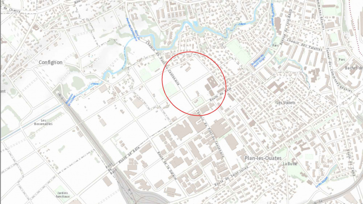 Périmètre du projet Rolliet (Cherpines)