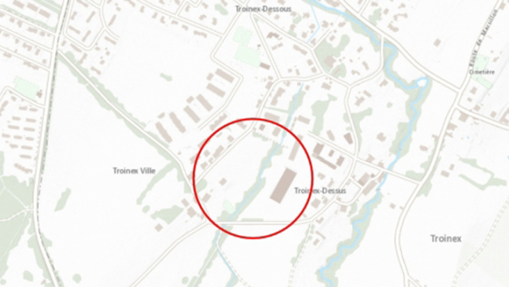 Plan de localisation Lullin