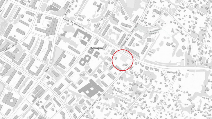 Plan de localisation Malagnou - Velours