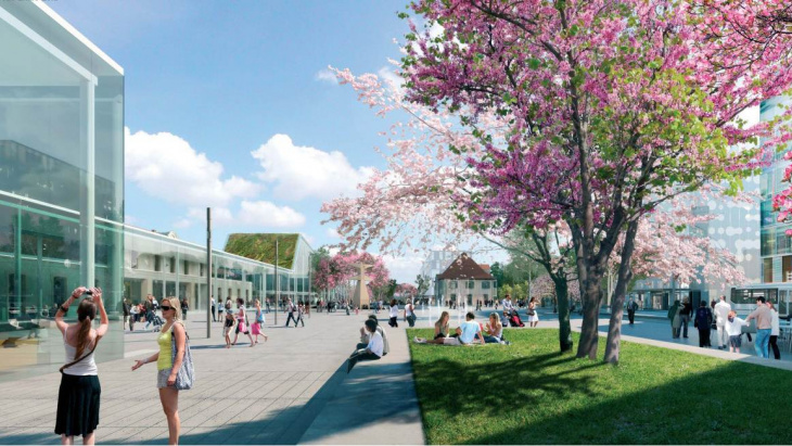 Parvis sud © Gautier & Conquet