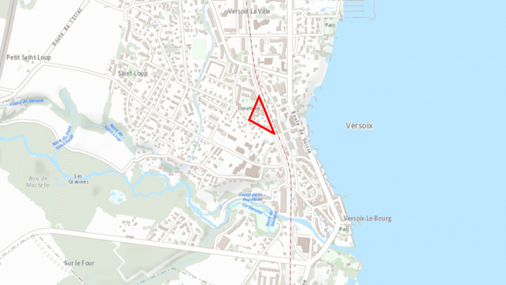 Versoix, plan de situation du projet Lachenal-Dégallier