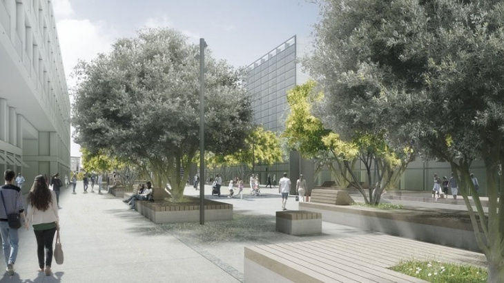 Esplanade de la gare des Eaux-Vives © msv architectes/François Gschwind