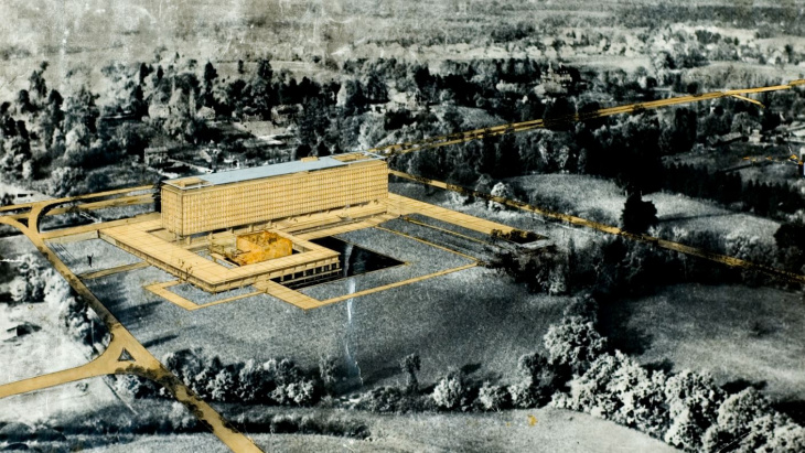 Jean Tschumi architecte, concours pour le siège de l'OMS, 1960 / © Archives OMS-WHO, Genève