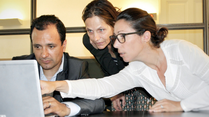 Tito Espinoza, Dorothée Zarjevski et Caroline Widmer