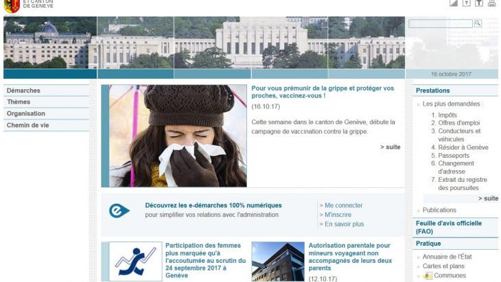 La homepage actuelle du site disparaîtra mercredi 17 octobre 2017 dans l'après-midi