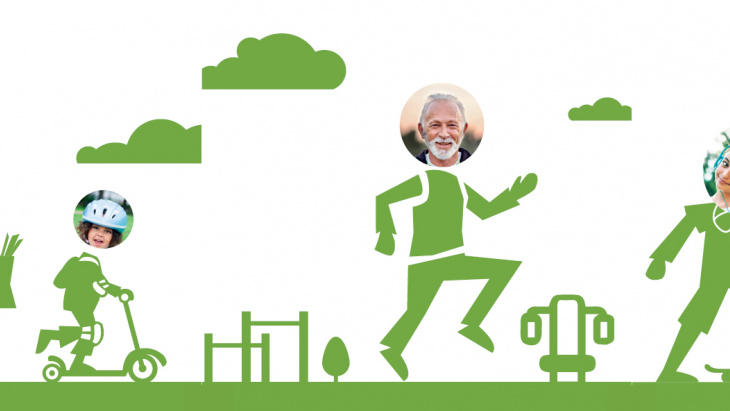 Piétons sur la voie verte