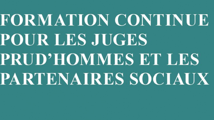 sur le fond bleu titre de la formation LEg