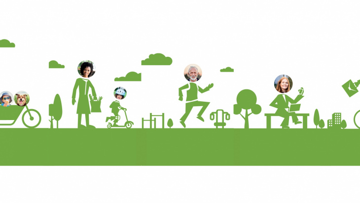 Usagers de la voie verte