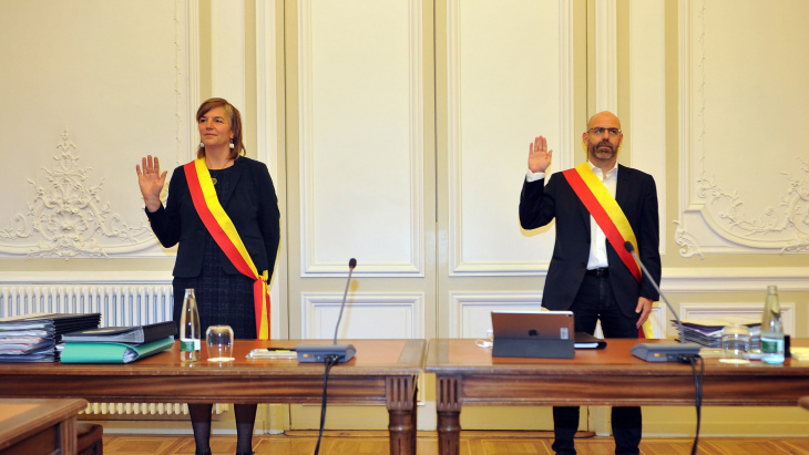 Prestation de serment de M. Luc Lavarini, adjoint au maire de la commune de Bardonnex et de Mme Emilienne Hutin Zumbach, adjointe au maire de la commune de Dardagny