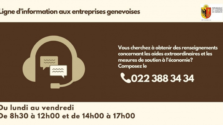 Ligne d'information aux entreprises genevoises dans le cadre du COVID-19