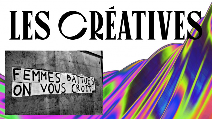 vagues de couleur et le texte sur un mur