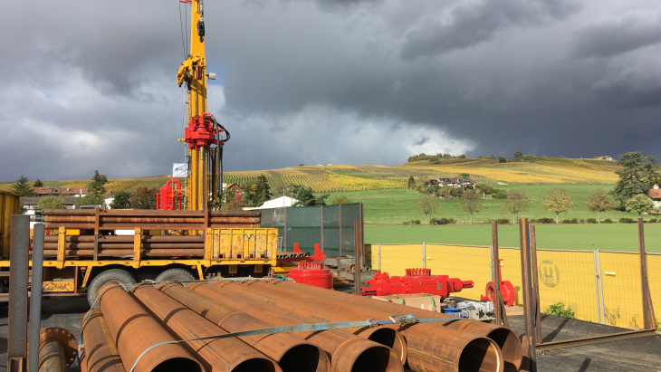 Forage de prospection géothermique à Bernex 2019