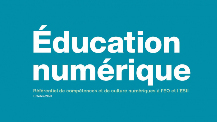 Education numérique. Référentiel de compétences et de culture numérique à l'école publique