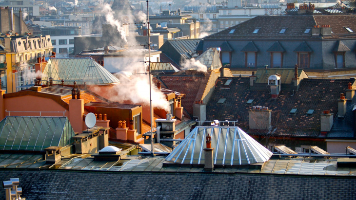 Vue depuis les locaux du Groupe de confiance