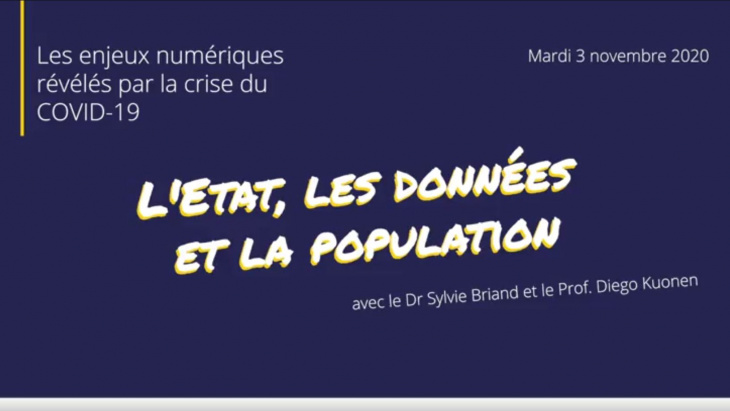 l'Etat, les données et la population
