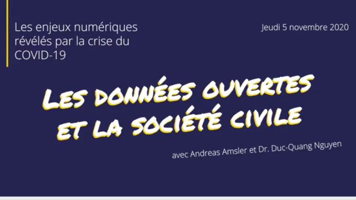Les données ouvertes et la société civile