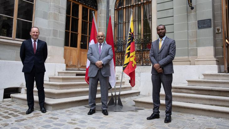 Visite de courtoisie de S.E. Monsieur l'Ambassadeur Ali Ibn Abi Talib Abdelrahman Mahmoud, Représentant permanent de la République du Soudan auprès de l'ONU à Genève