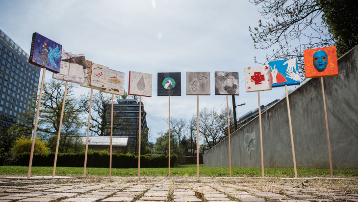 Concours Eduki sur les 17 Objectifs de développement durable. UN Photo / Pierre Albouy