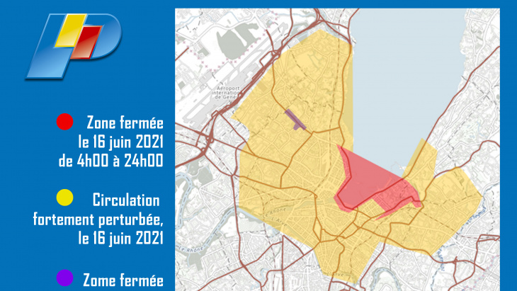 Carte avec les restrictions de circulation