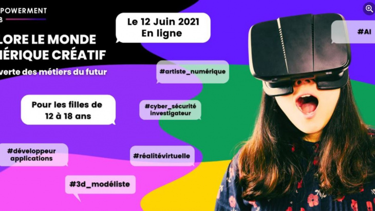 flyer explore le monde numérique créatif