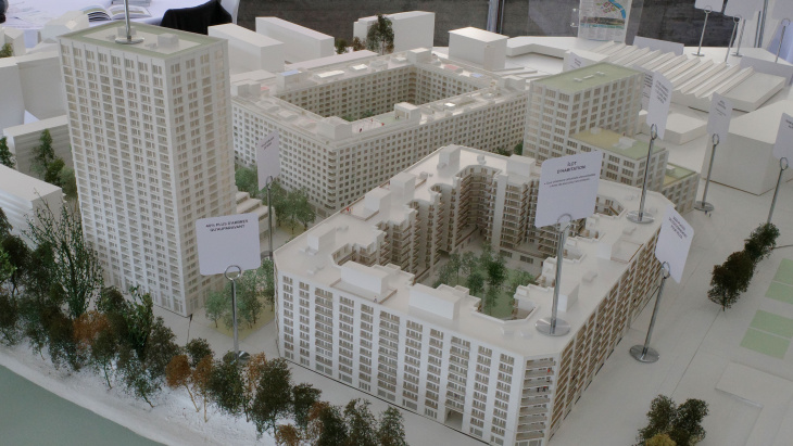 Maquette du quartier des Vernets