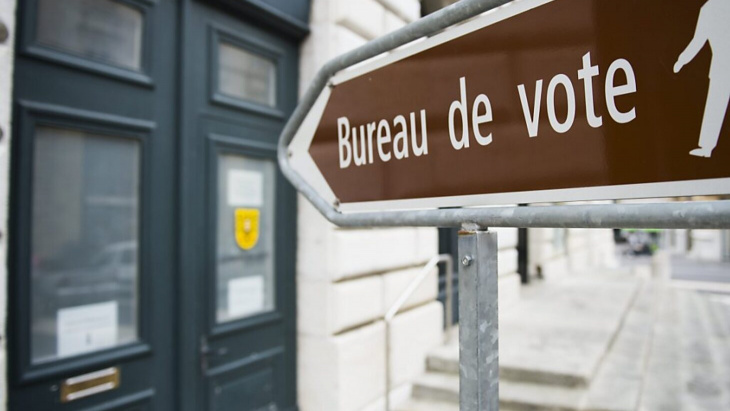 Photo panneau "Bureau de vote"