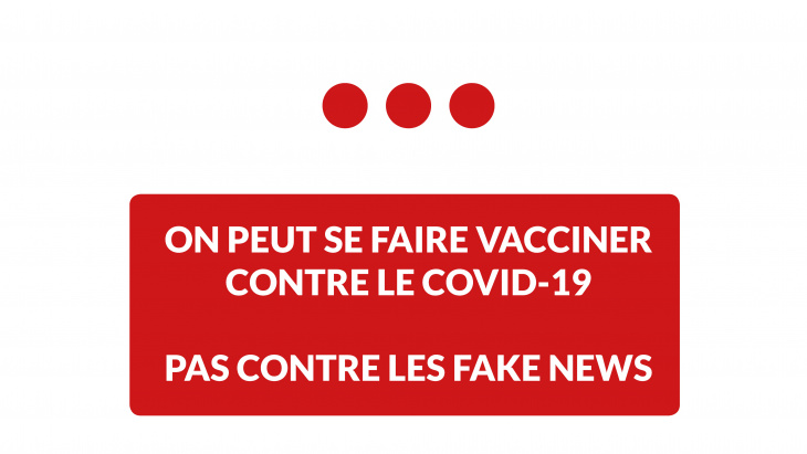 On peut se faire vacciner contre le COVID-19, pas contre les fake news