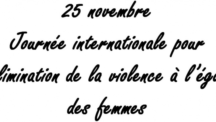 Journée internationale pour l'élimination de la violence à l'égard des femmes