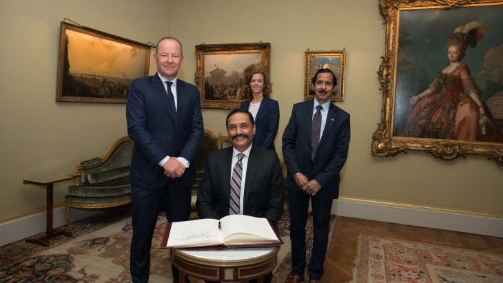 Visite de courtoisie de Monsieur Annalamada Sunil Achaya, consul général de l'Inde à Genève