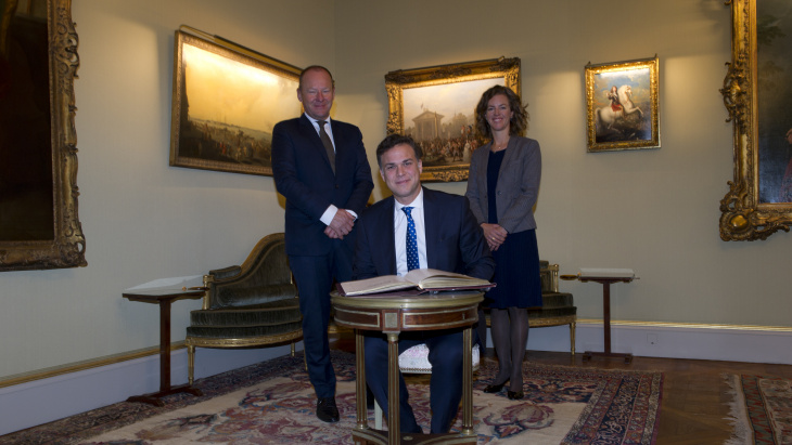 Visite de courtoisie de Monsieur Alexandre Yennimatas, consul général de la Grèce à Genève