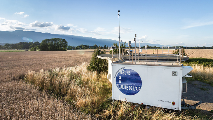 Illustration de la station de mesure située à Passeiry